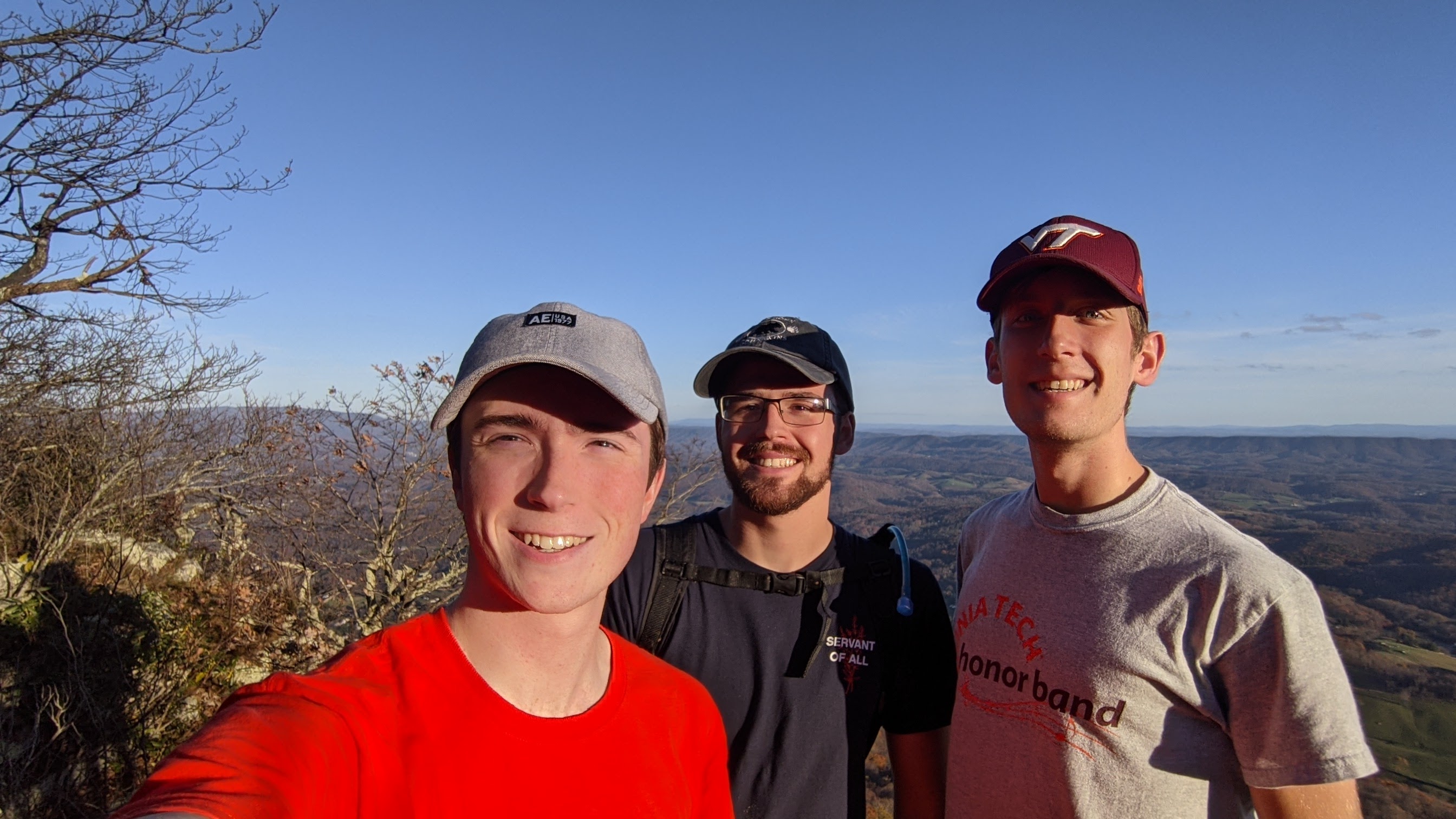 My friends and I at the top