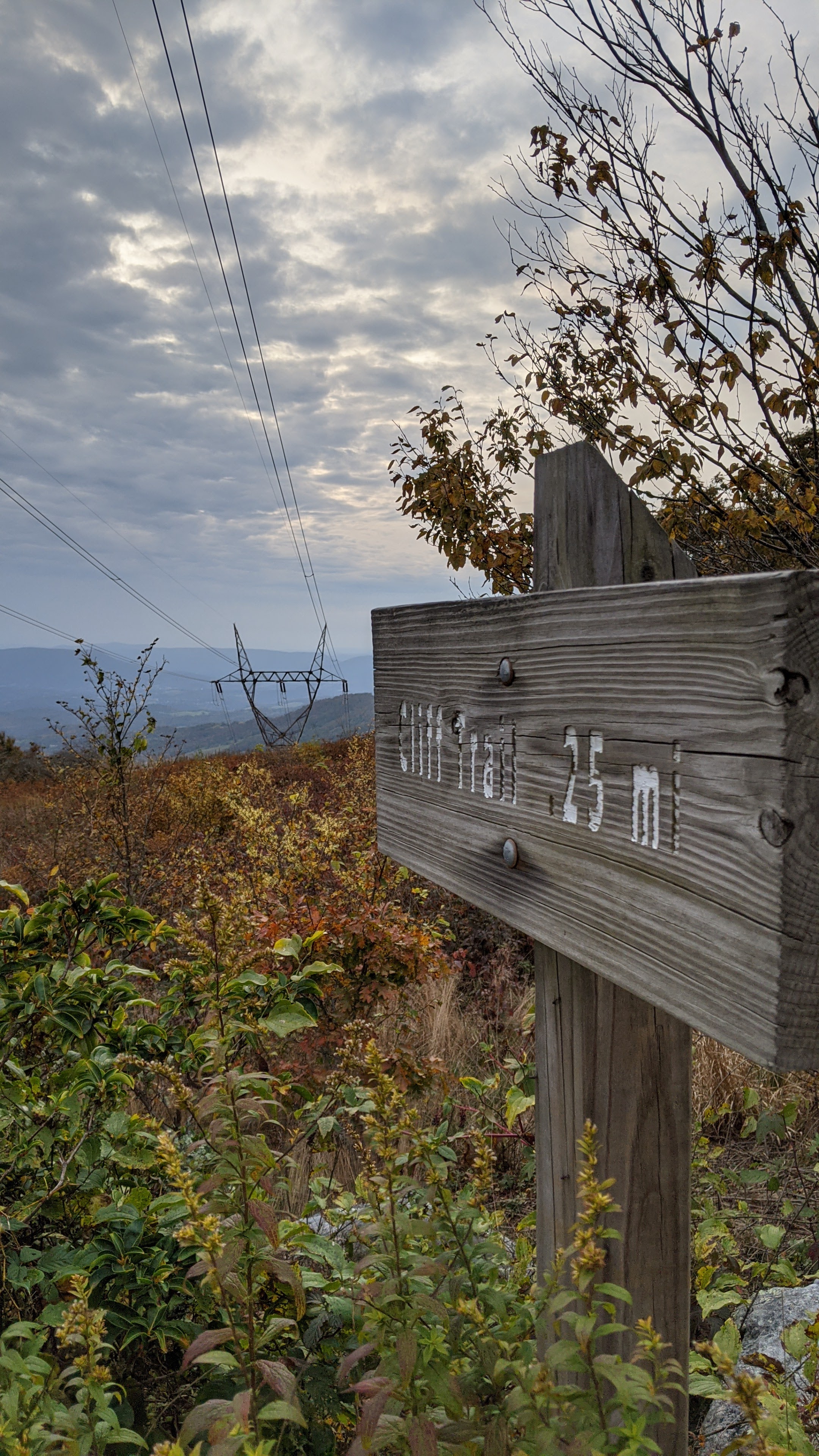 Sign on the trail