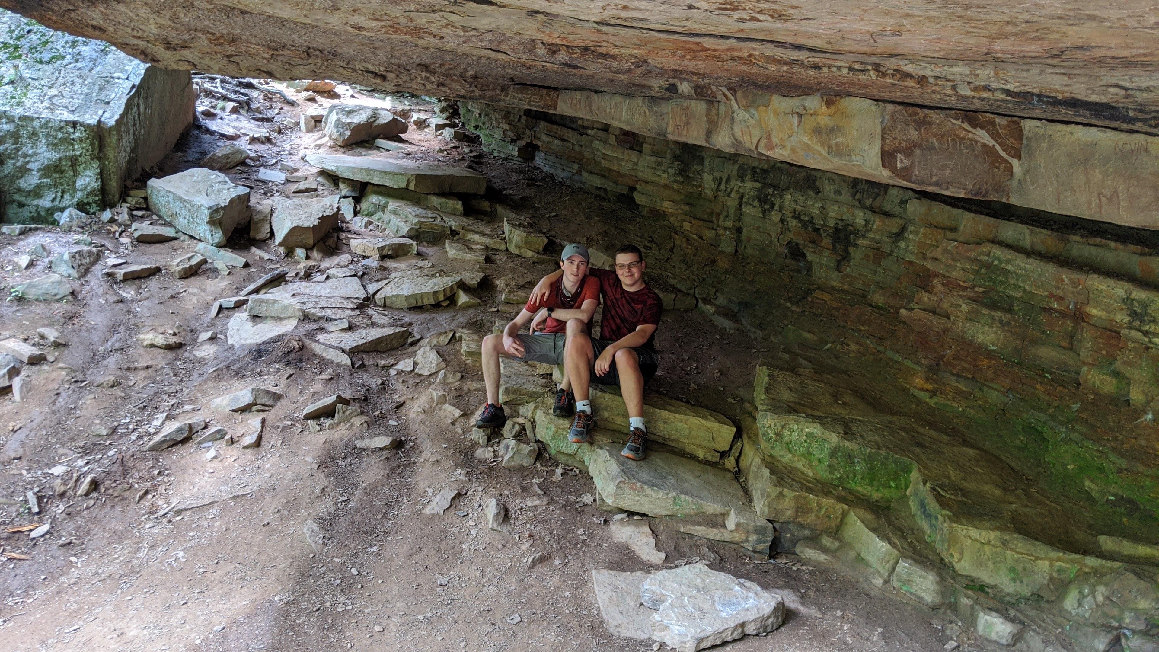 On the trail in the summer